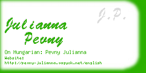 julianna pevny business card